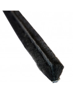 Burlete Felpudo Pro Silent Negro 69x550 +2MM 4P con lámina central
