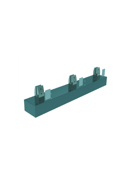 VDR PINZA VIDRIO CUADRADA 10 - 12 mm. SIN PERF. ANTRACITA TEXTURADO