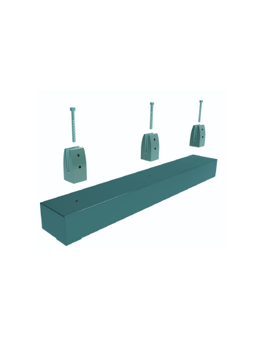 VDR PINZA VIDRIO CUADRADA 10 - 12 mm. SIN PERF. ANTRACITA TEXTURADO