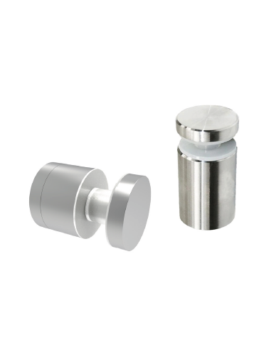 VDR Soporte de Vidrio Liso Ajustable Ø40 | Fijación a Pared | Herrajes para Vidrio