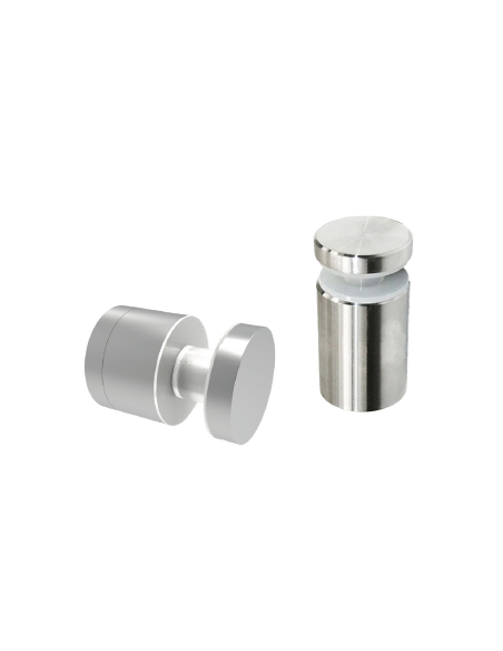 VDR Soporte de Vidrio Liso Ajustable Ø40 | Fijación a Pared | Herrajes para Vidrio
