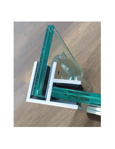 Unión 90° para Vidrio V3330 | Häusen® 12–20 mm 2