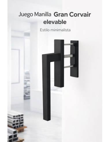 Juego Manilla Gran Corvair Elevable Plata 9006 Int.+ Ext. Plana
