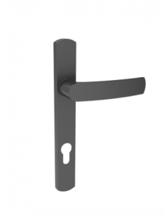 Manilla con escudo largo MS020 Häusen – diseño premium para puertas de aluminio y PVC