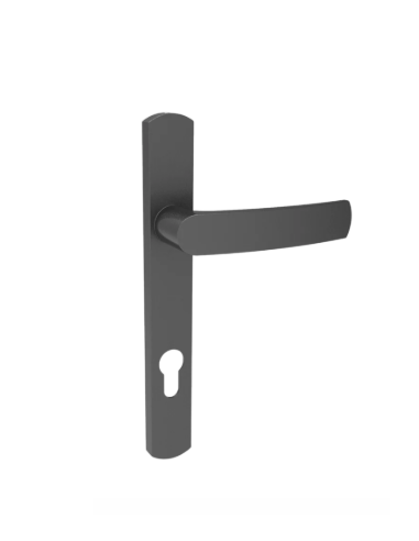 Manilla con escudo largo MS020 Häusen – diseño premium para puertas de aluminio y PVC