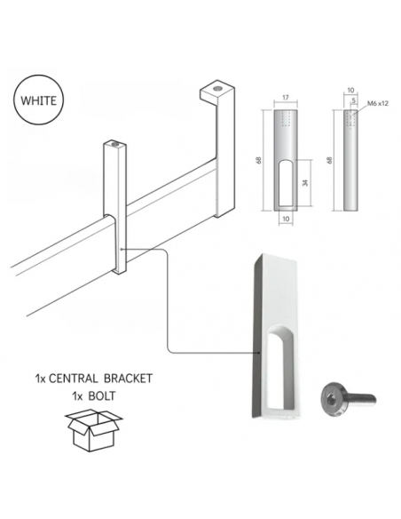 Cover Bisagra Kit KP001‑9016 para Ventanas PVC Oscilobatientes – Herraje de Cierre Seguro y Alta Durabilidad