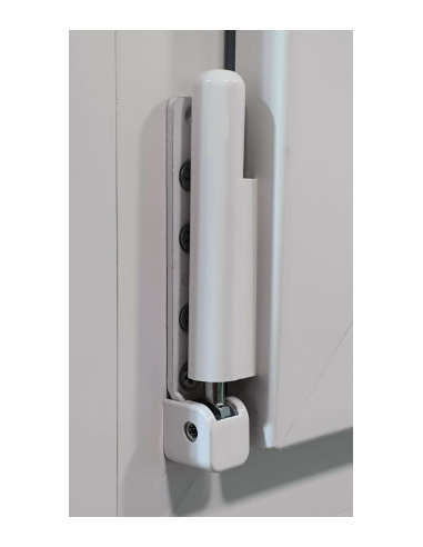 Bisagra Atornillada Inferior Activa en Marco P1506 para Ventanas PVC Oscilobatientes – Herraje de Alta Durabilidad