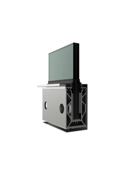 copy of VDR PERFIL BASE HBV-III 3 m. SUJECIÓN SUELO VIDRIO ANODIZADO PLATA