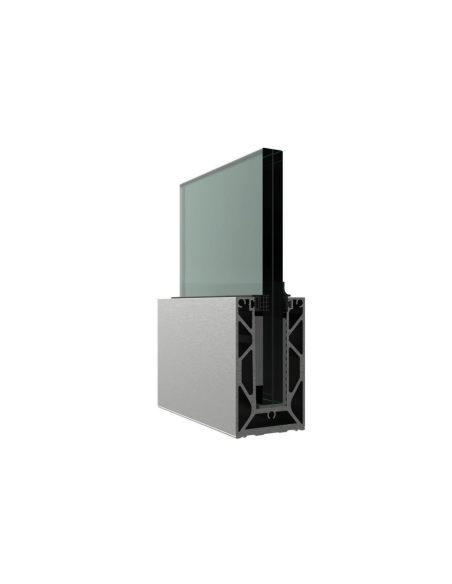 copy of VDR PERFIL BASE HBV-III 3 m. SUJECIÓN SUELO VIDRIO ANODIZADO PLATA