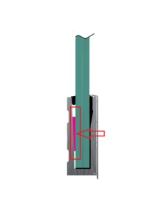 copy of VDR CUÑA PARA VIDRIO 10+10.2 mm. PARA PERFIL BASE HBV-IV PLATA 2