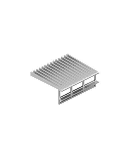 Asiento del Vidrio HBV‑IV Plata – Soporte y Estabilidad para Perfil Base de Barandillas