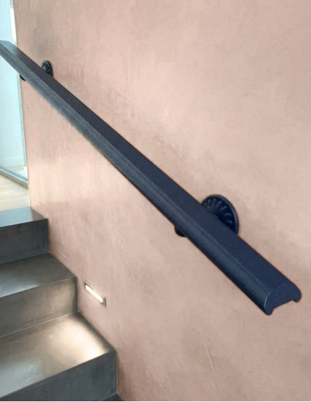 Remate Pasamanos 60x40 con U de 51 L/RAL para barandillas y cerramientos de vidrio y aluminio