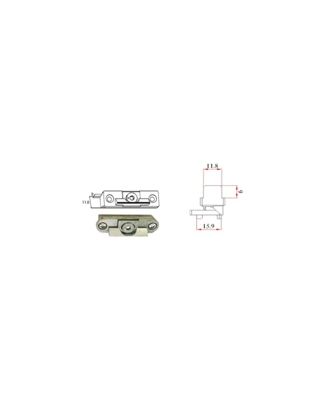 Bisagra Oculta Regulable 13-20 mm | Herraje Invisible para PVC Hausen