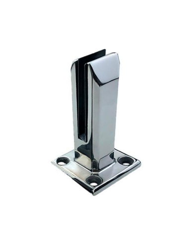 copy of VDR PINZA VIDRIO RECTANGULAR GR. 12 mm. SIN PERF. NEGRO MATE INOX