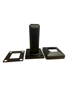 copy of VDR PINZA VIDRIO RECTANGULAR GR. 12 mm. SIN PERF. NEGRO MATE INOX