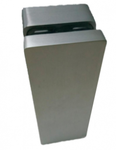 copy of VDR PINZA VIDRIO RECTANGULAR 10 - 16 mm. SIN PERF. PLATA BRILLANTE