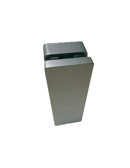 copy of VDR PINZA VIDRIO RECTANGULAR 10 - 16 mm. SIN PERF. PLATA BRILLANTE