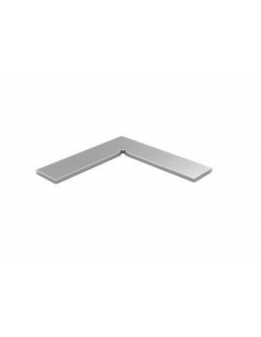 VDR UNION CODO 90grados PASAMANOS PLANO RECTANGULO 30 x 28 INOX.