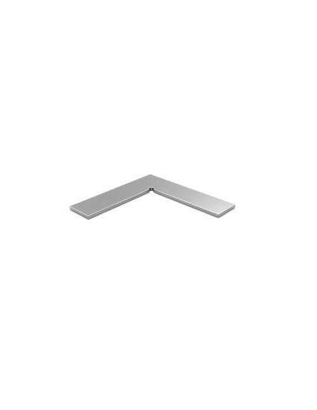 VDR UNION CODO 90grados PASAMANOS PLANO RECTANGULO 30 x 28 INOX.