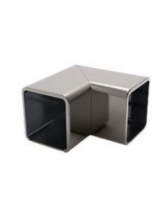VDR Unión Codo 90 grados Pasamanos Rectángulo 30x28 Plata Brillante