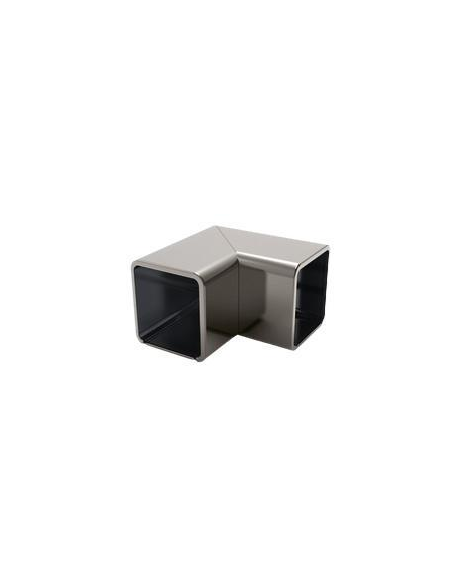 VDR Unión Codo 90 grados Pasamanos Rectángulo 30x28 Plata Brillante