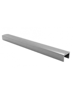 VDR PERFIL PASAMANOS CUADRADO FORMA U 18 x 12 PLATA BRILLANTE