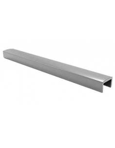 VDR Perfil Pasamanos Cuadrado U 22x9 Plata Brillante