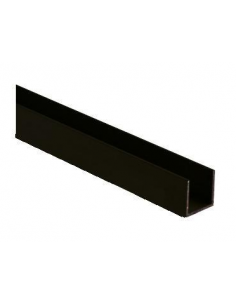 VDR Perfil Pasamanos Cuadrado U 35x17 Plata Brillante