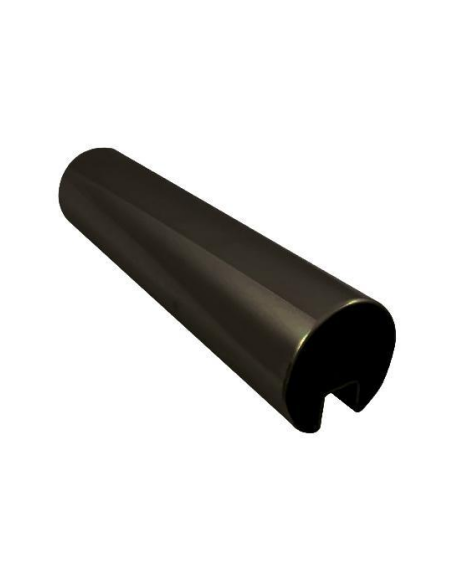 VDR Perfil Pasamanos Redondo Ø50 Canal 10 mm 6 m Negro MN617 Texturado