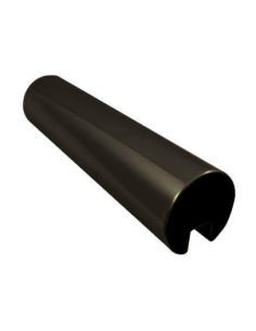 VDR Perfil Pasamanos Redondo Ø50 Canal 10 mm 6 m Plata Brillante