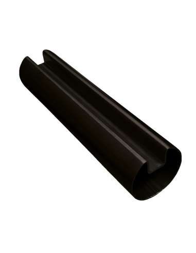 VDR Perfil Pasamanos Redondo Ø50 Canal 12 mm 6 m Negro MN617 Texturado
