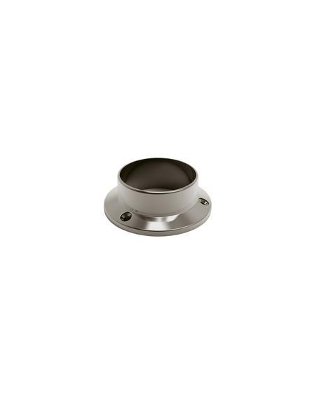 VDR Soporte Sujeción Pared Pasamanos con Tornillo Redondo 50 Ø Plata Brillante