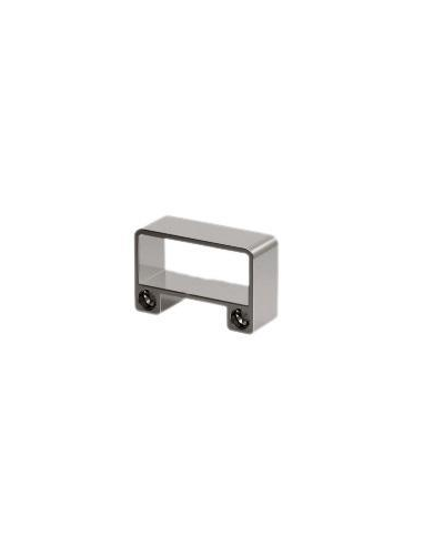 VDR SOPORTE SUJECION PARED PASAMANOS RECTANGULO 80 x 30 PLATA BRILLANTE