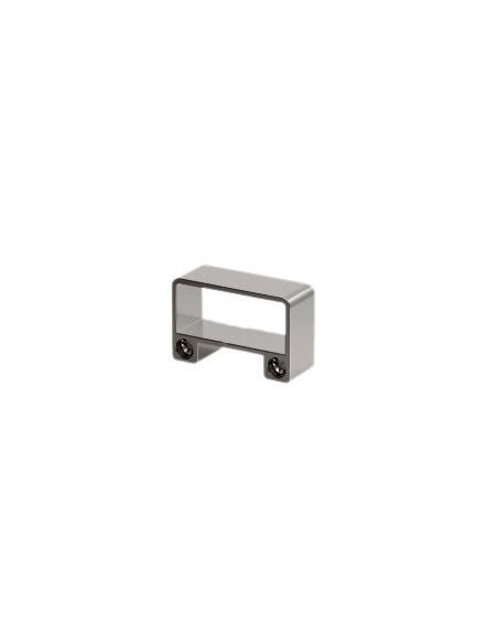 VDR SOPORTE SUJECION PARED PASAMANOS RECTANGULO 80 x 30 PLATA BRILLANTE