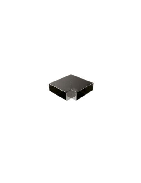 VDR UNION CODO 90GRADOS PASAMANOS RECTANGULO 60 x 25 PLATA BRILLANTE