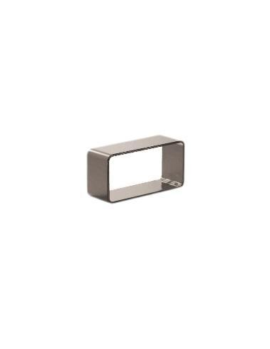 VDR UNION RECTA PASAMANOS RECTANGULO 60 x 25 PLATA BRILLANTE