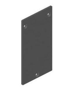 VDR Tapa para Perfil Base HBV‑IV en U Gris Antracita Texturado