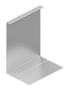 VDR Perfil Cobertura Base HBV‑IV 2,5 m Plata Satinado
