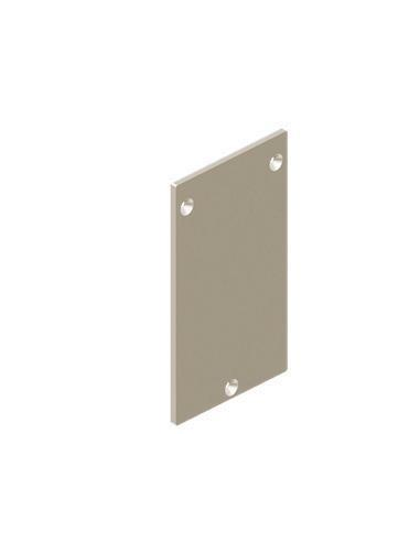 VDR Tapa 74 × 124 mm Capota para Perfil Base HBV‑IV en U Plata