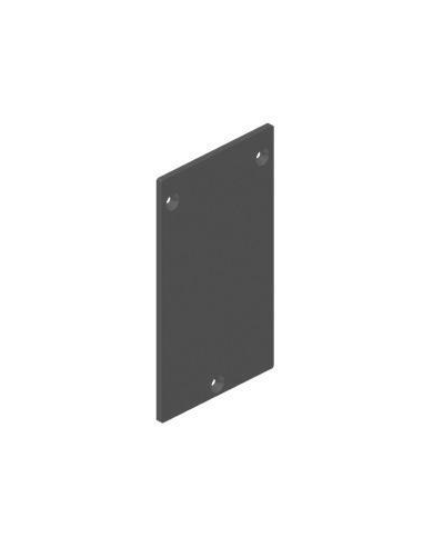 VDR Tapa 74 × 124 mm Capota para Perfil Base HBV‑IV en U Plata Satinado