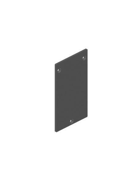 VDR Tapa 74 × 124 mm Capota para Perfil Base HBV‑IV en U Plata Satinado