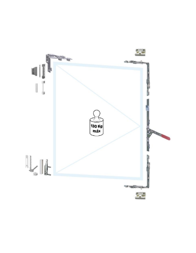 KIT OB PVC 2H 13MM C/VARIABLE SEG. 9016