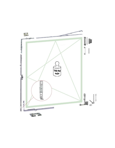 KIT OB C16 SH CF SEG REEINF BISATOR DER 13MM 9016 HOJA ACTIVA