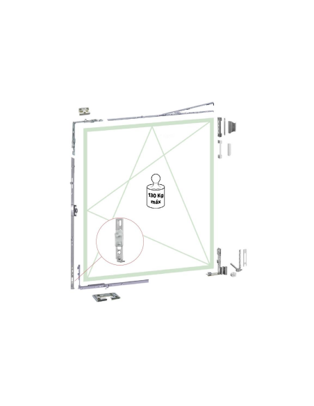 KIT OB C16 SH CF SEG REEINF BISATOR DER 13MM 9016 HOJA ACTIVA