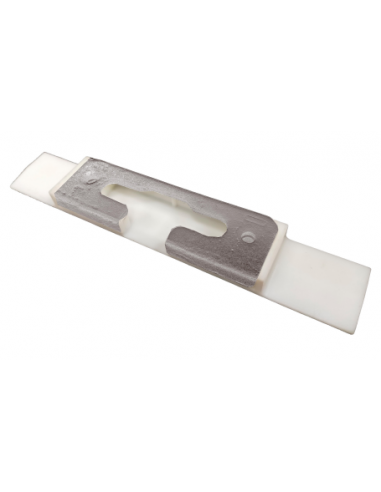 Cerradero aluminio oscilobatiente 13 mm con plantilla blanco