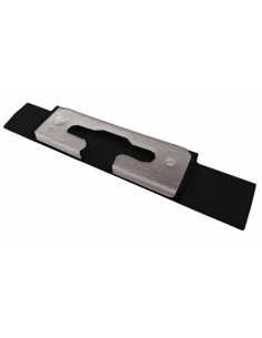 Cerradero aluminio oscilobatiente 13 mm con plantilla negro