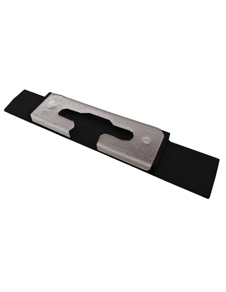 Cerradero aluminio oscilobatiente 13 mm con plantilla negro