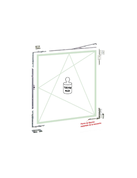 copy of Kit OB C16 SH CV Seguridad Apoyo Inferior Bisagra Canal 13MM