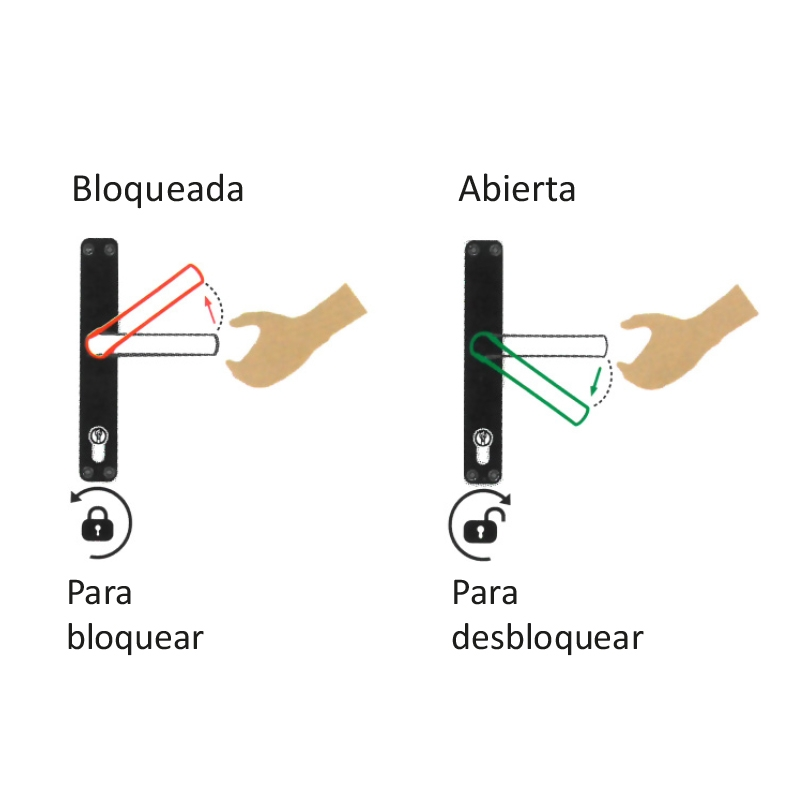 CERRADURA 1P ALUMINIO CON CONEXIONES 85/28