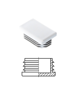 Contera int.rect.20x70 Blanco Estriada